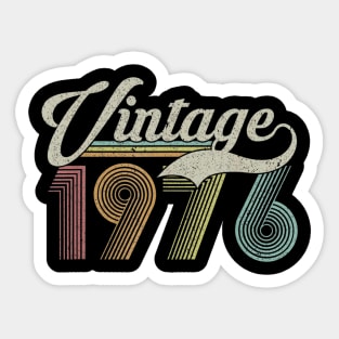 44 Years Old Vintage Retro Classic 1976 44th Birthday Gifts Sticker